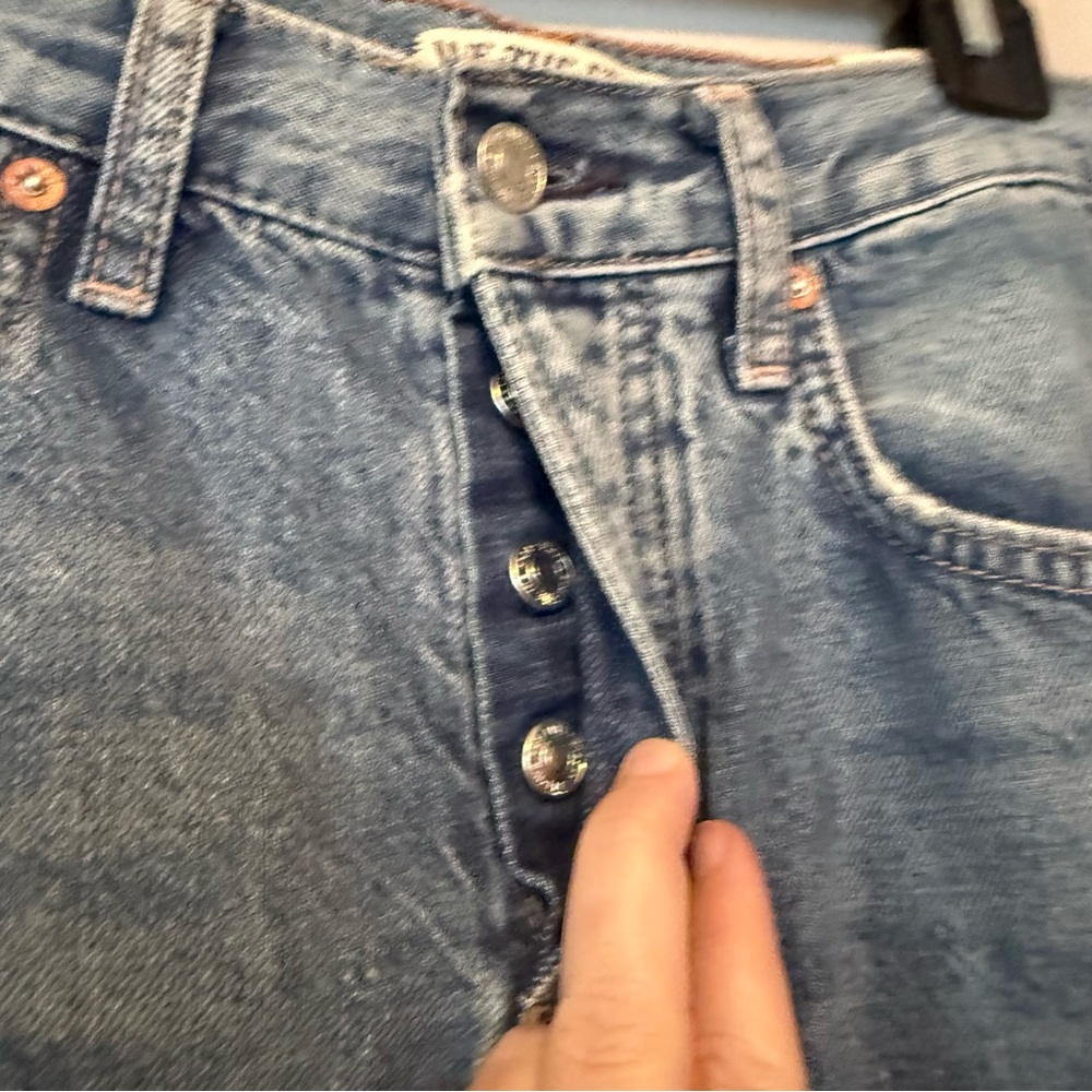 We The Free Ripple Wide Leg Crop Jeans Size 24 - Picture 4 of 13